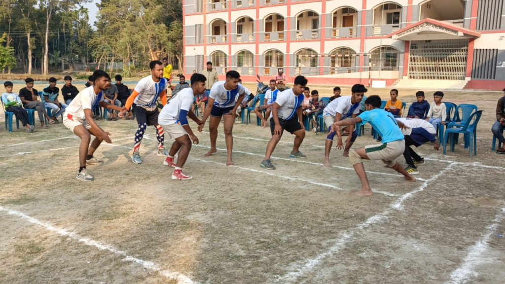 সালথায় আবহমান গ্রামবাংলার ঐতিহ্য কাবাডি প্রতিযোগিতা