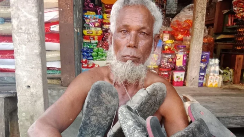 ফরিদপুরে শিশু ধর্ষণের অভিযোগে বৃদ্ধকে জুতার মালা, থানায় মামলা