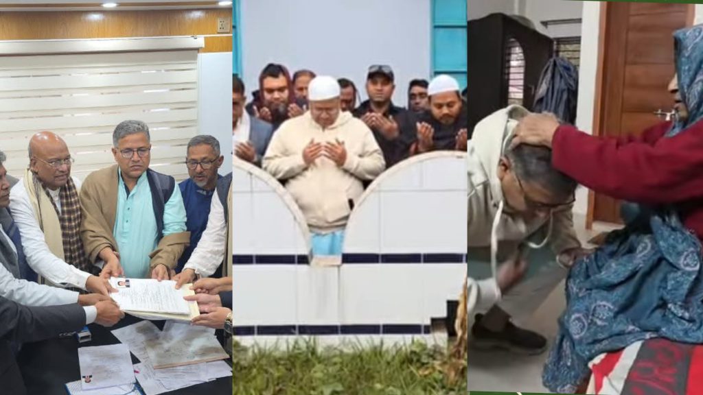 ফরিদপুর-৪ : মায়ের দোয়া ও বাবার কবর জিয়ারতের আশীর্বাদে বাবুলের মনোনয়নপত্র জমা