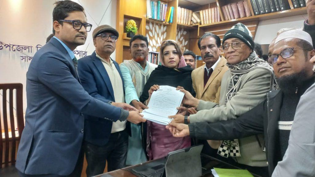 ফরিদপুর-২ আসনে ভোটের মহড়া শুরু, রিংকুর আনুষ্ঠানিক মনোনয়নপত্র দাখিল