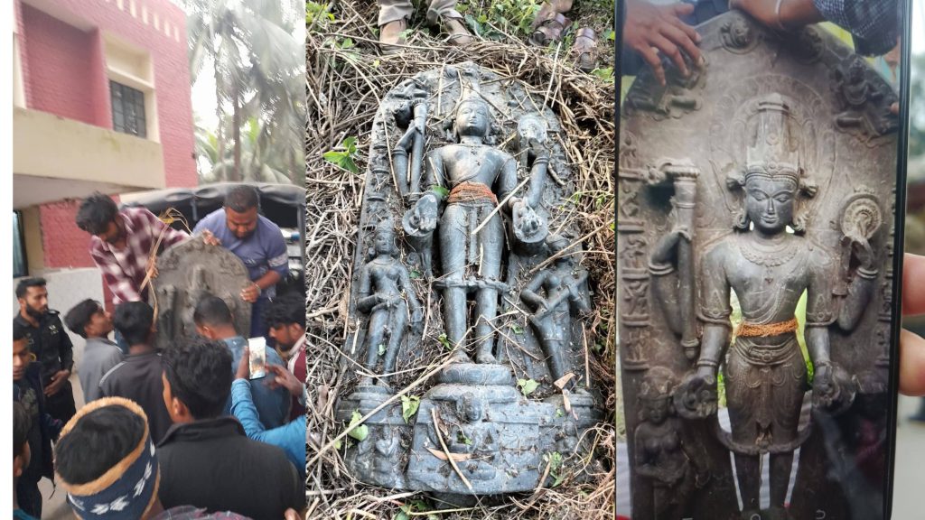 ফরিদপুরে কোটি টাকা মূল্যের কষ্টিপাথরের মূর্তি উদ্ধার
