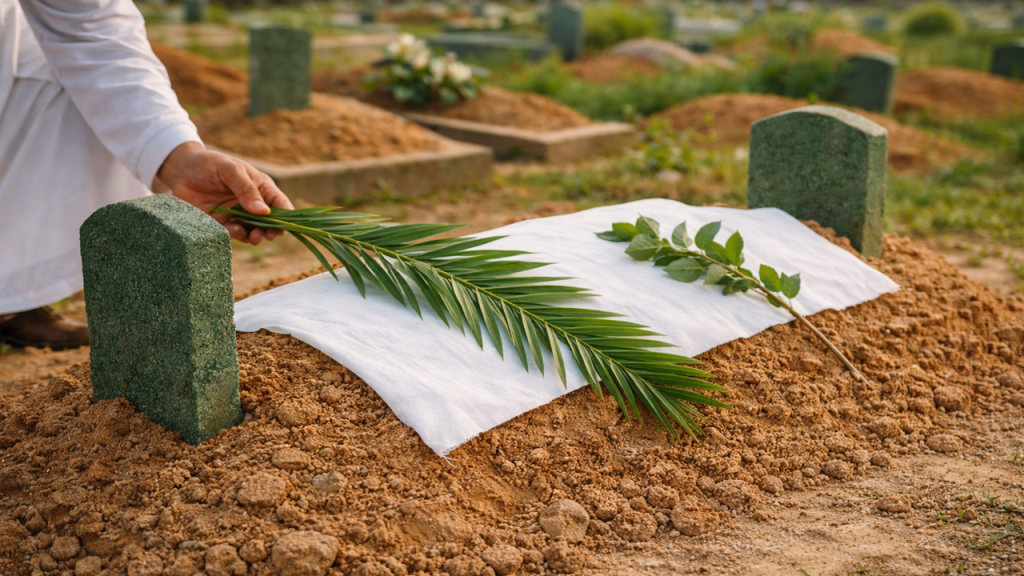 কবরে খেজুর গাছের ডাল বা অন্য গাছের ডাল গেড়ে দেওয়া কি শরিয়তসম্মত?