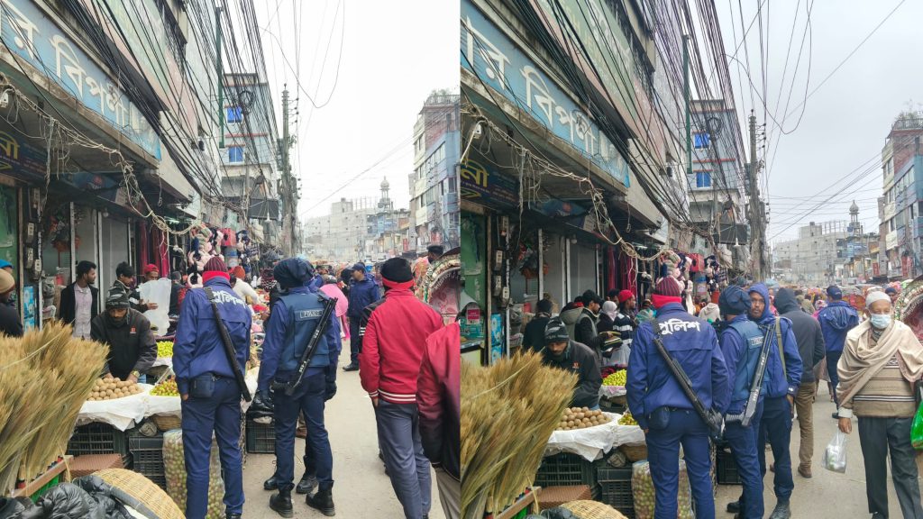 সংবাদ প্রকাশের পর নড়েচড়ে বসল প্রশাসন, ফরিদপুরে ফুটপাত দখলমুক্ত করতে পুলিশের উচ্ছেদ অভিযান