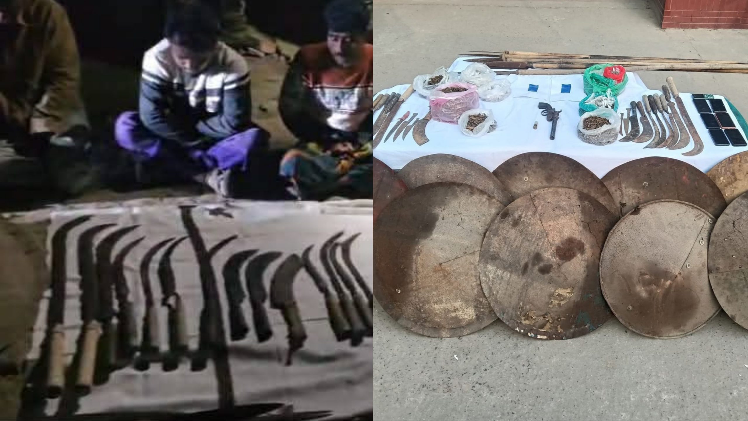 ফরিদপুরে যৌথবাহিনীর সাঁড়াশি অভিযান : বিপুল পরিমাণ দেশীয় অস্ত্রসহ আটক ১৮