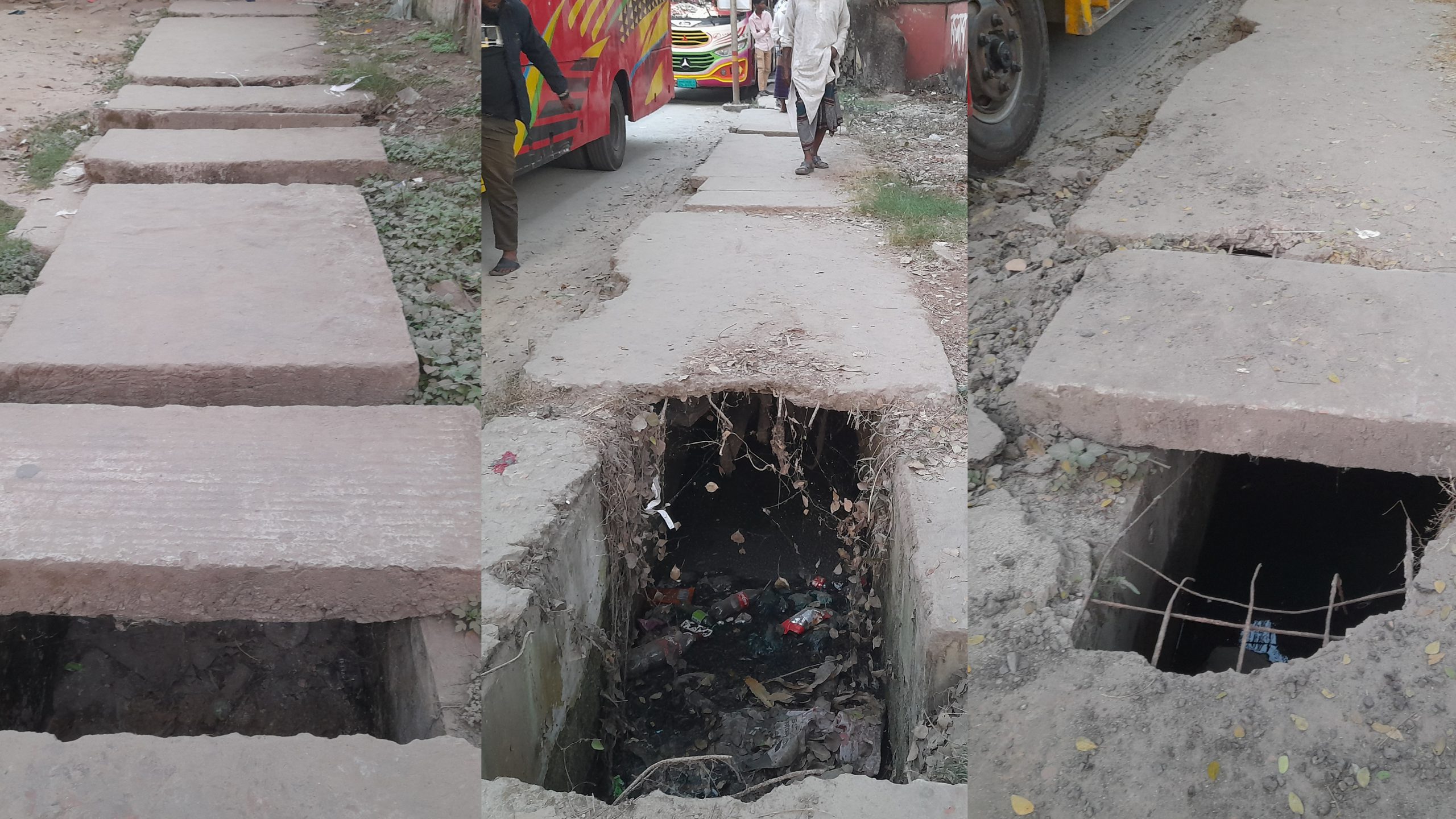 ফরিদপুর পৌরসভার অরক্ষিত ড্রেনেজে ঝুঁকিতে জনজীবন, অবহেলা চরমে