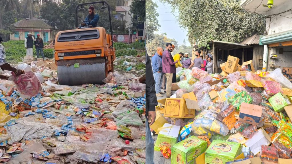 বোয়ালমারীতে ভেজাল শিশু খাদ্যের কারখানায় অভিযান, ১৫ লাখ টাকার পণ্য ধ্বংস ও জরিমানা