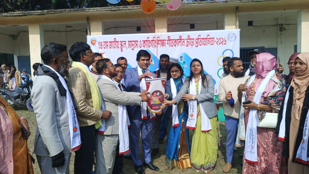 ফরিদপুরে ৫৪তম জাতীয় শীতকালীন ক্রীড়া প্রতিযোগিতার শুভ উদ্বোধন