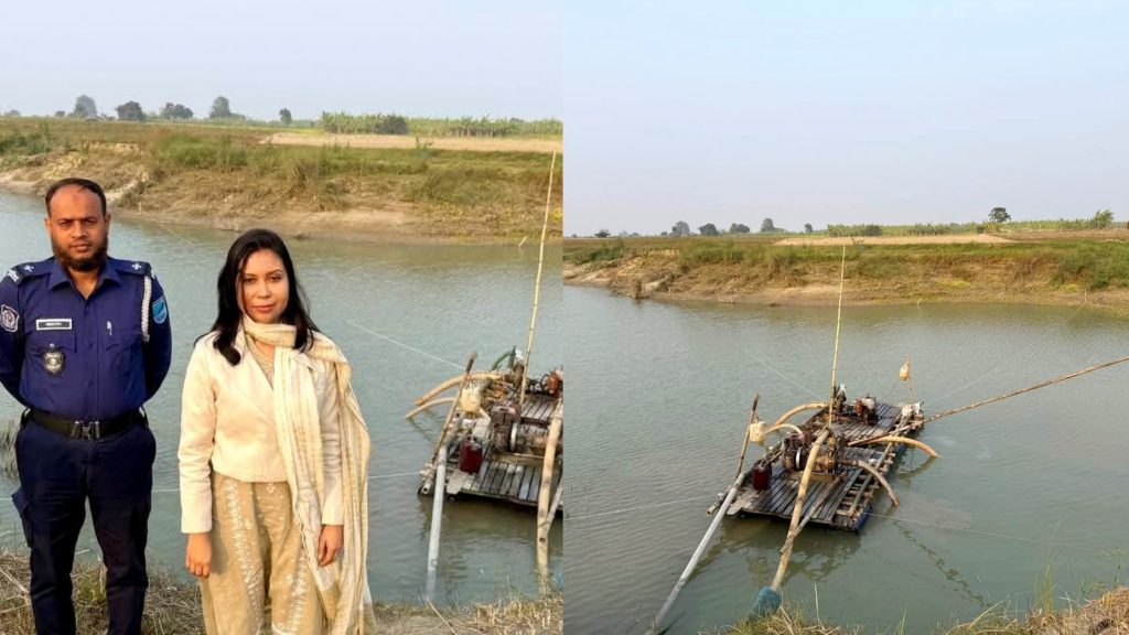 সদরপুরে সরকারি খালে বালু লুট, প্রশাসনের হানা: জব্দ ড্রেজার ও পাইপ