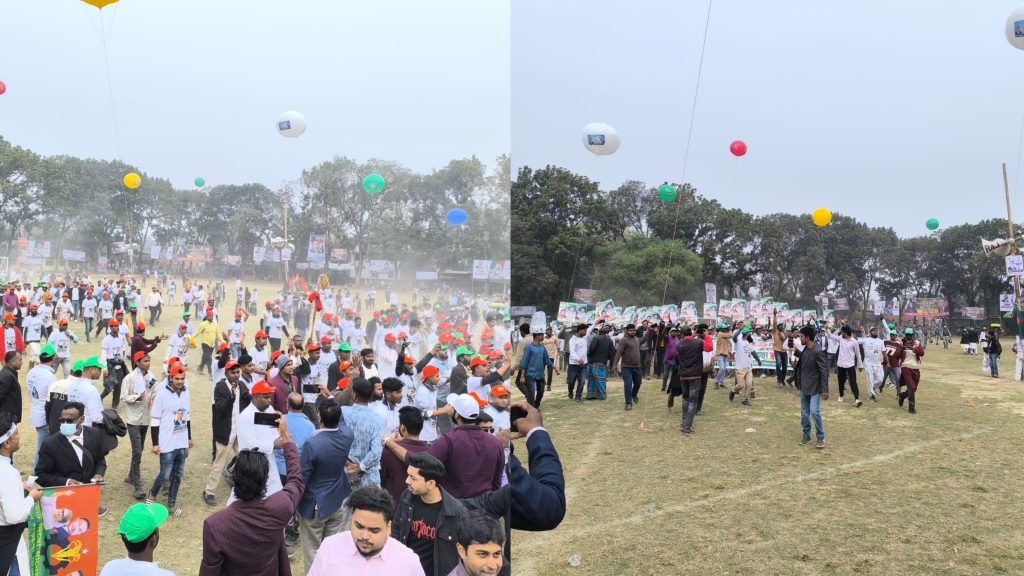 তারেক রহমানের জনসভা ঘিরে ফরিদপুরে উৎসবের আমেজ, শহরজুড়ে মিছিল