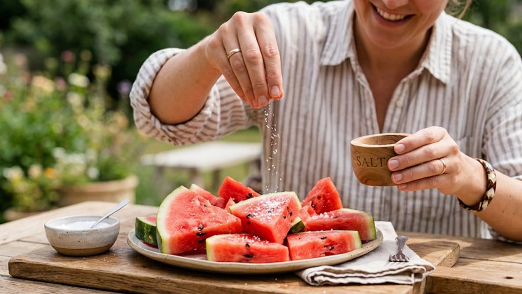 লবণ দিয়ে তরমুজ খাওয়া—উপকার না অপকার? জানুন গবেষণার ফল