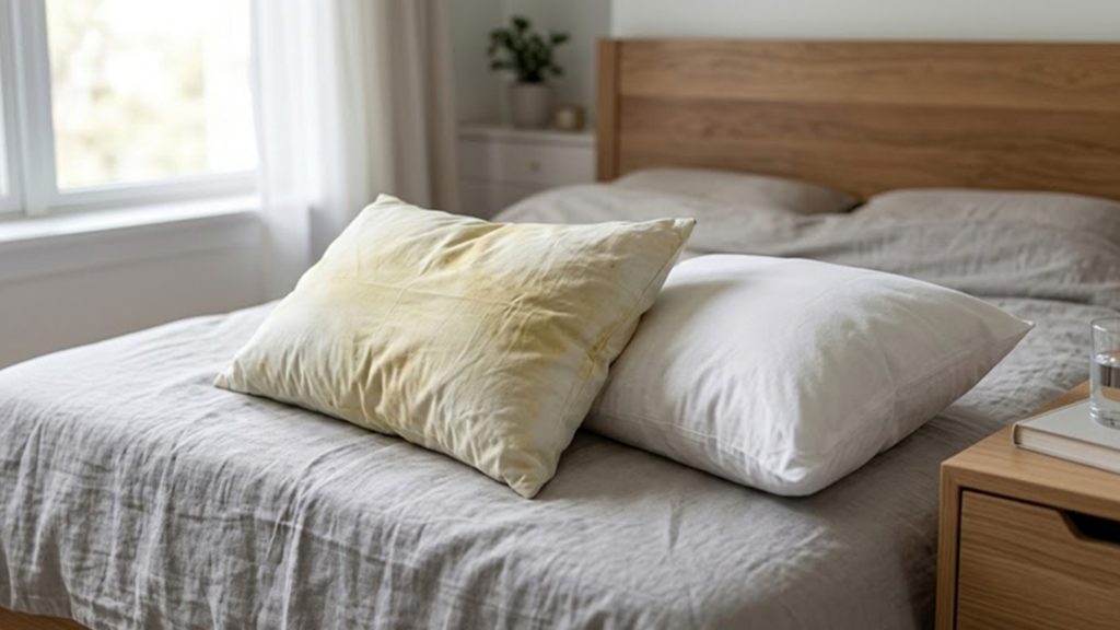 মাথার বালিশে হলুদ দাগ কেন হয়, এটা কি কোনও রোগের সংকেত?