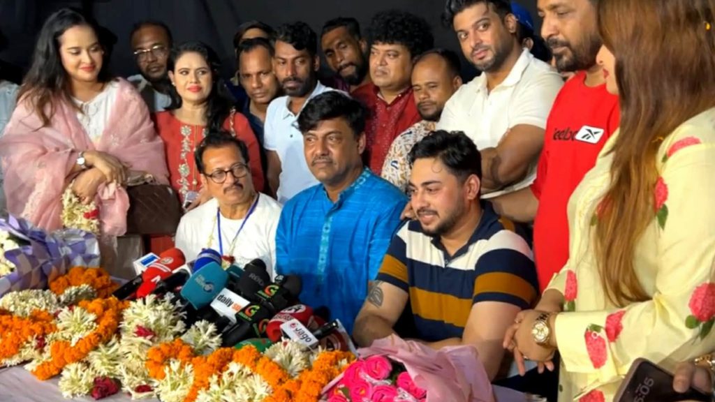 চলচ্চিত্র শিল্পী সমিতির নবনির্বাচিত সভাপতি শিবা সানু, সাধারণ সম্পাদক জয় চৌধুরী