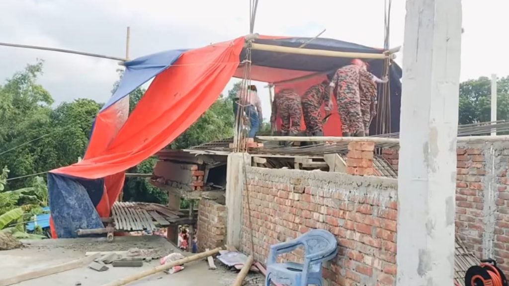 ফরিদপুরে ভবনের সাটারিং খুলতে গিয়ে চাপা পড়ে নির্মাণশ্রমিকের মৃত্যু
