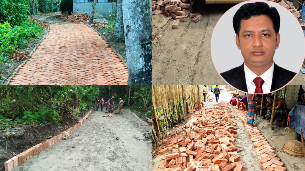 সালথায় ২৮৫ সড়কে উন্নয়নের ছোঁয়া, উপজেলাটির ভাগ্য বদলের পথে ইউএনও দবির উদ্দিন