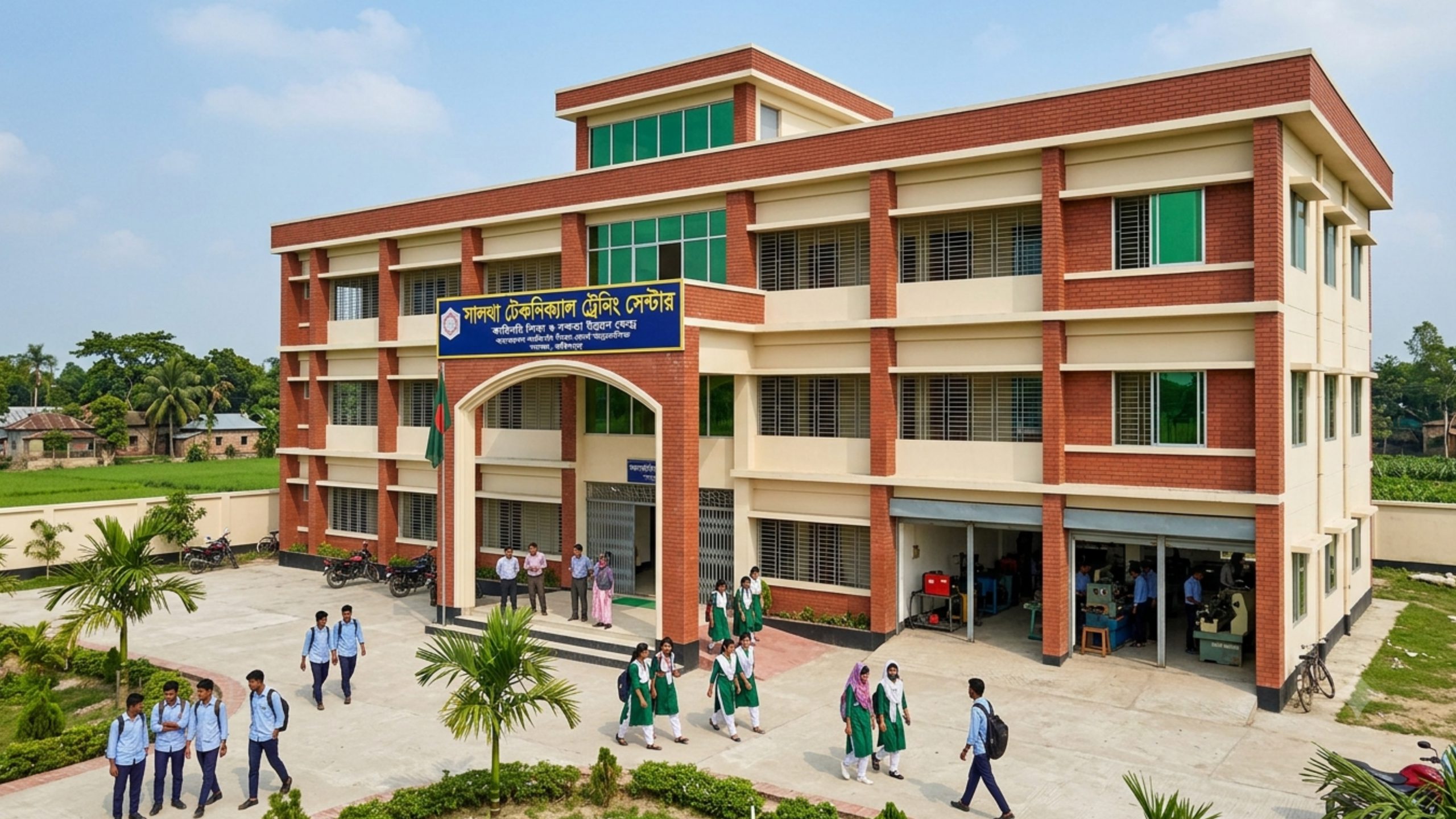 সালথায় নির্মিত হচ্ছে টিটিসি, দক্ষ জনশক্তি গড়ার নতুন সম্ভাবনা